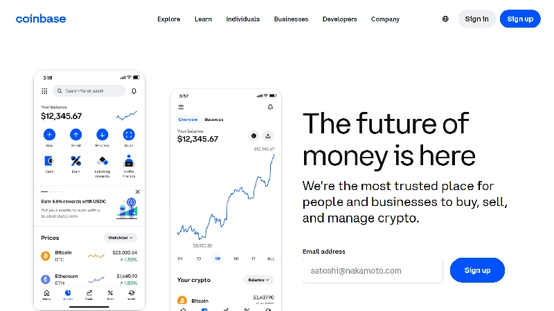 Coinbase-p2p-cripto-schimb