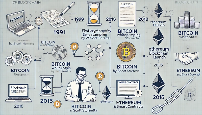 Un scurt istoric al tehnologiei blockchain