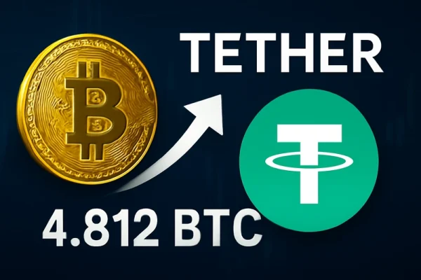 Tether își extinde deținerile de Bitcoin cu o nouă achiziție de 4.812 BTC
