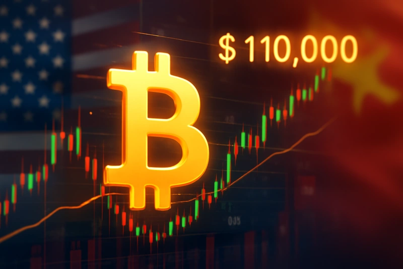 Bitcoin depășește 110.000 de dolari, pe fondul progreselor pozitive înregistrate în negocierile comerciale dintre SUA și China